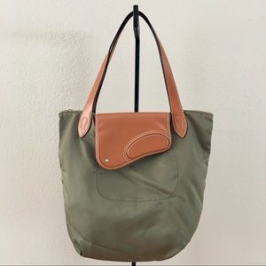 Ralph Lauren olive over the shoulder hand bag